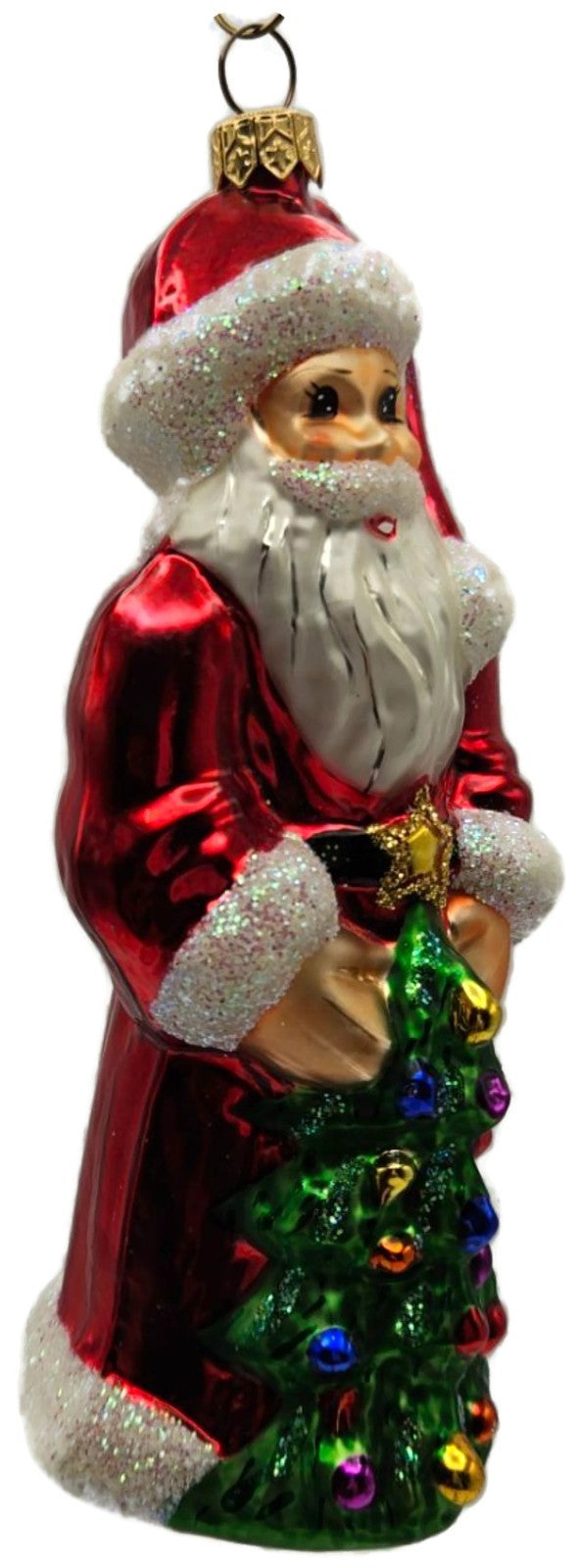 Christopher Radko Ruby Santa Red Christmas Tree Ornament 96 158 10