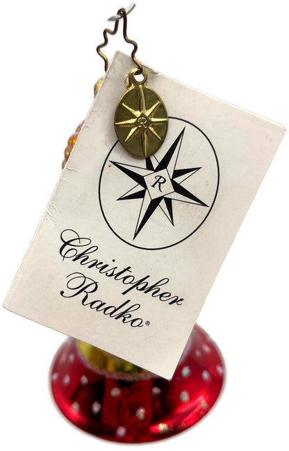 Christopher Radko Kringle Twinkle Bell Reflector Glass Ornament 10114088