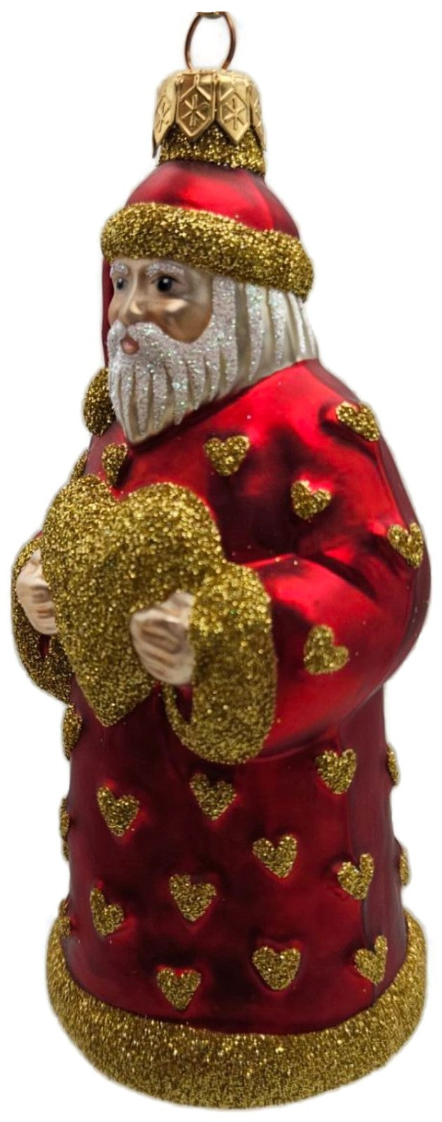 Patricia Breen I Love You Santa Gold Hearts Valentines Christmas Ornament 97254