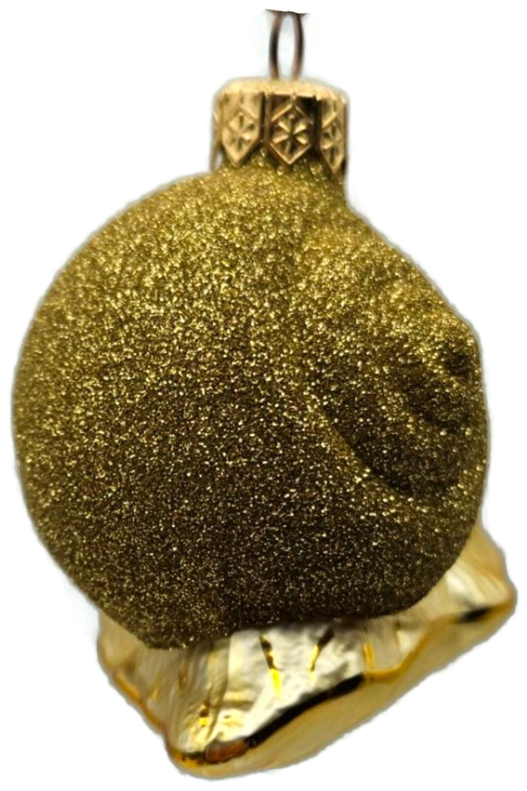 Patricia Breen Escargot Gold Glitter Snail Nautical Christmas Ornament 97127
