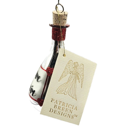 Patricia Breen Love Elixir Glitter Heart Bottle Valentines Holiday Ornament 97245