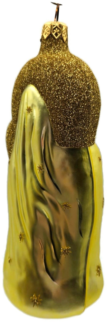 Patricia Breen Madonna of the Sun Gold Glitter Stars Christmas Ornament 96324