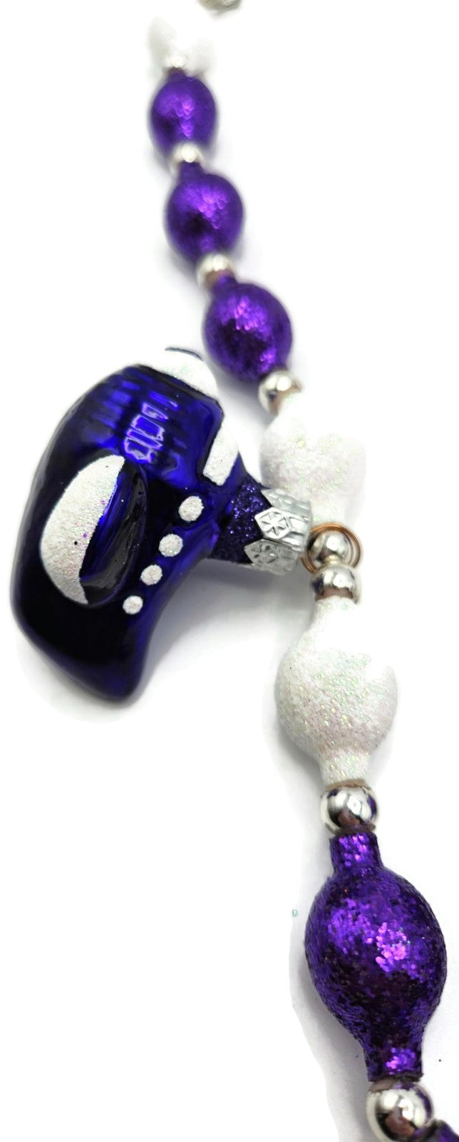 Patricia Breen Spruce Goose Garland Purple One of a Kind Glass Ornament 2100CO7