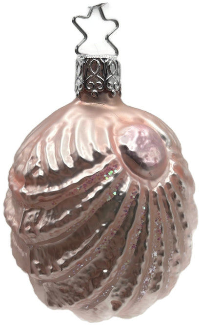 Inge-Glas OWC 3623 Pink Sea Shell German Glass Christmas Ornament Star Crown1