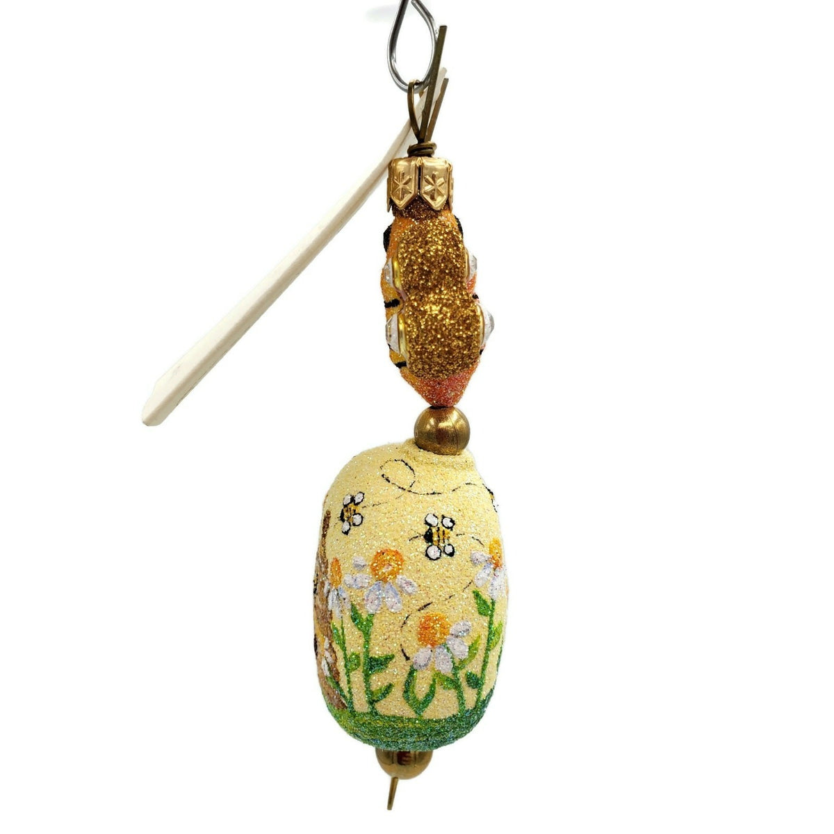 Patricia Breen Kinley Kinetics Sweet as Honey Spring Bees Flowers Ornament 23645