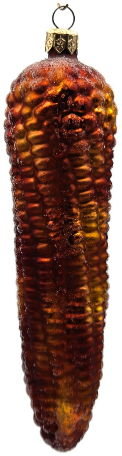 Christopher Radko Native Blend Orange Brown Corn Christmas Ornament 98-060-04