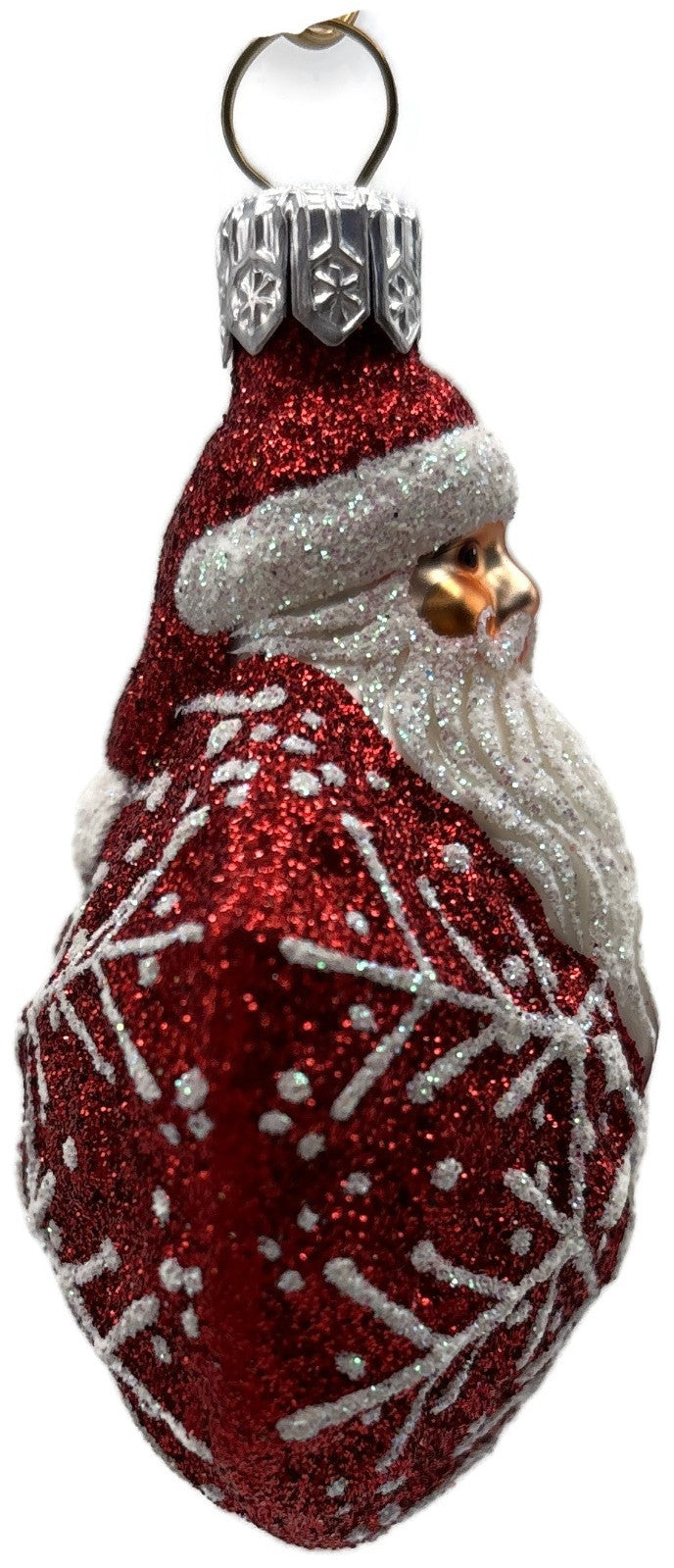 Patricia Breen Snowflake Noel Red White Santa Claus Christmas Tree Ornament 22571