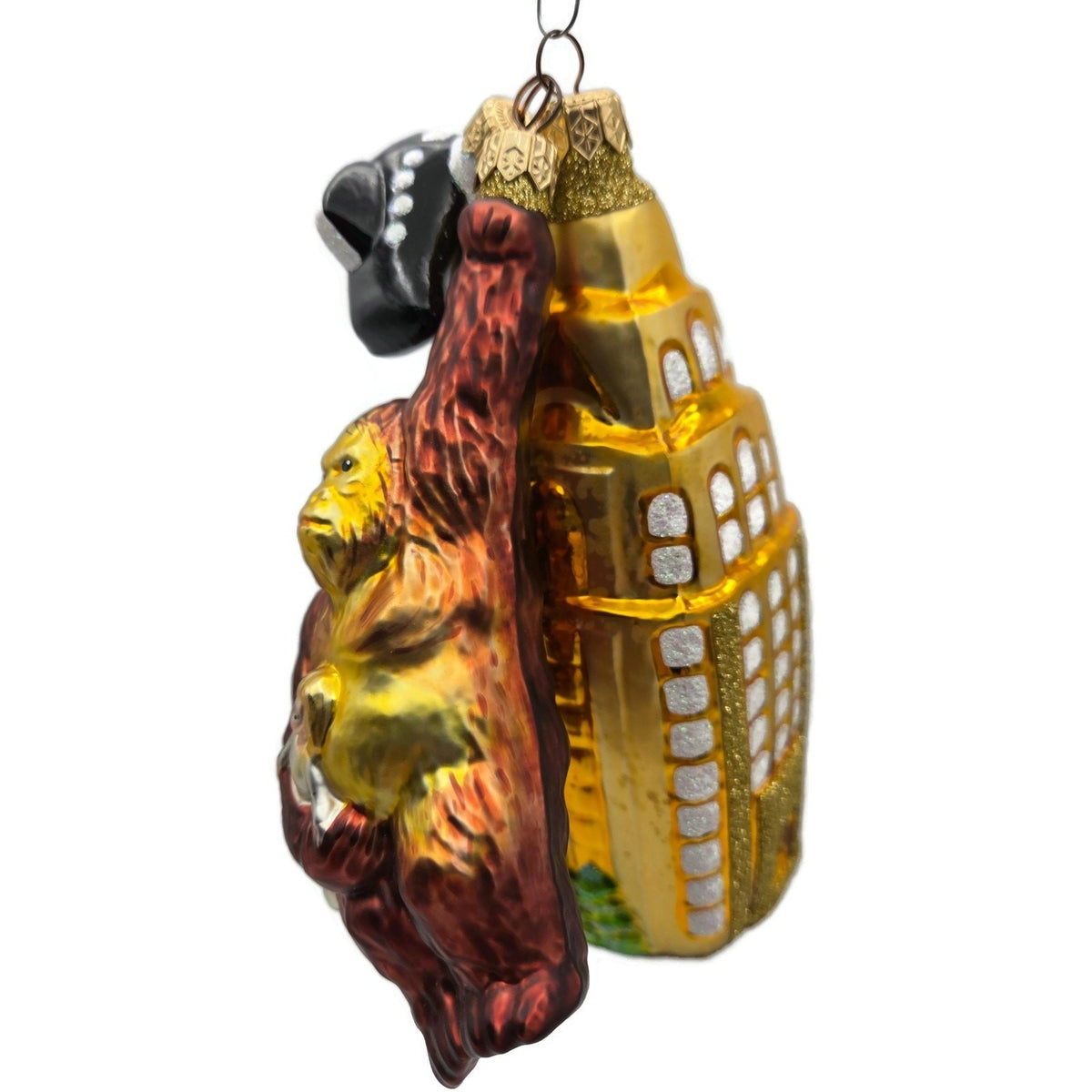 Patricia Breen Manhattan Ape Gold Black Plane King Kong Christmas Ornament 98284