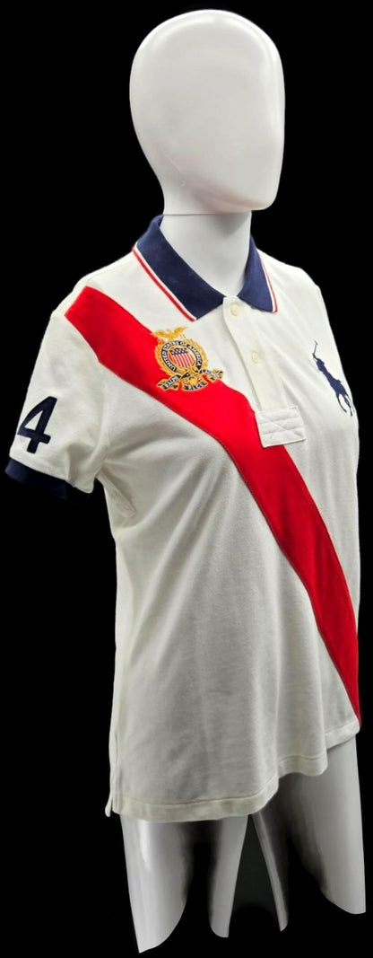 Polo Ralph Lauren The Skinny Polo USA Crest Big Pony Sash #14 Women's L7