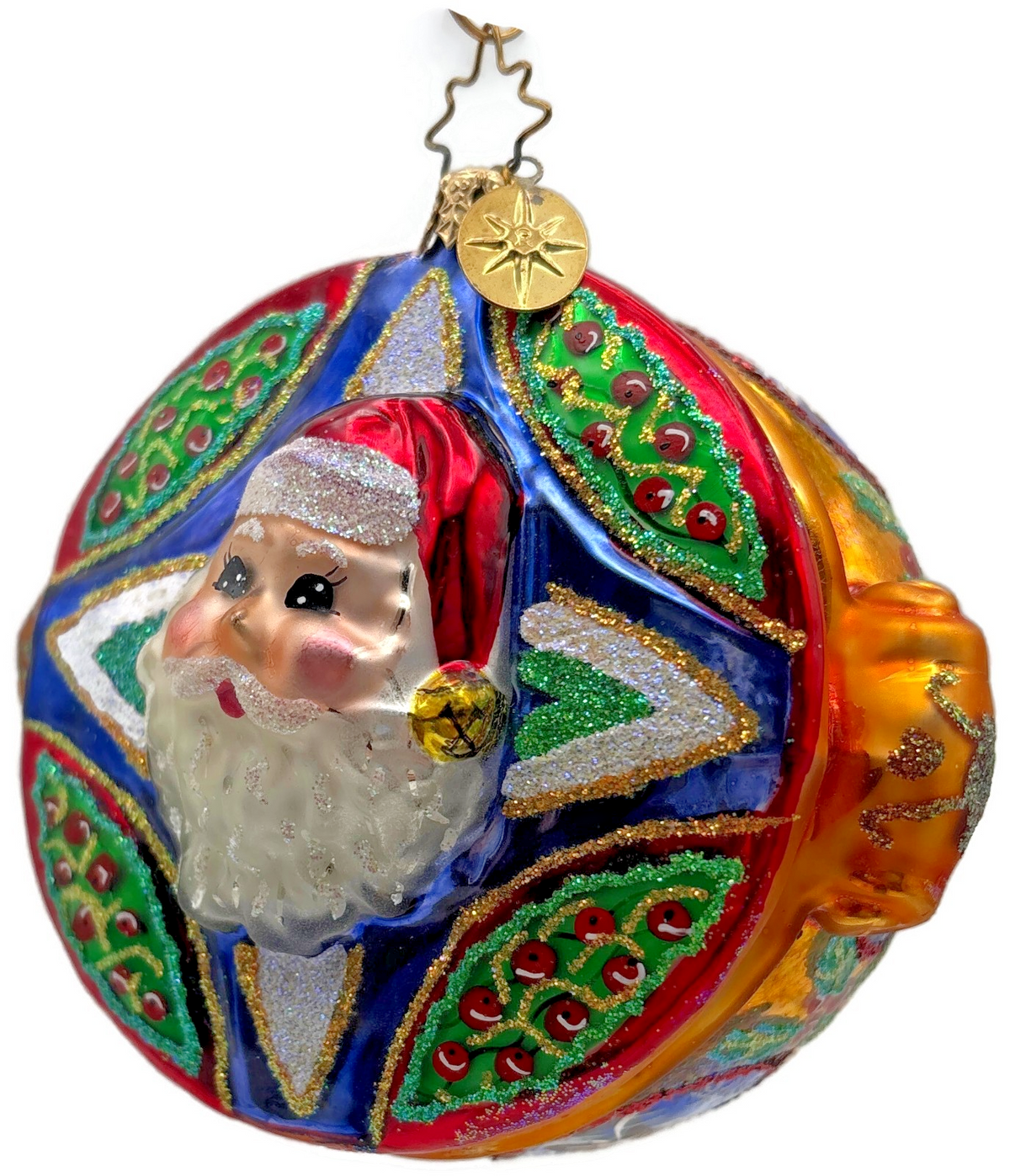 Christopher Radko 2002 Jewel Box Nicholas Santa Glass Ornament 10101532