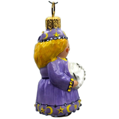 Patricia Breen A Bright Future Violet Moon Stars Purple Halloween Ornament 29043