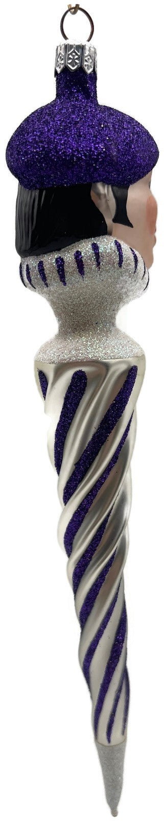 Patricia Breen 1997 French Twist Pearl Purple Glittered Stripes Pearl Tip 95523