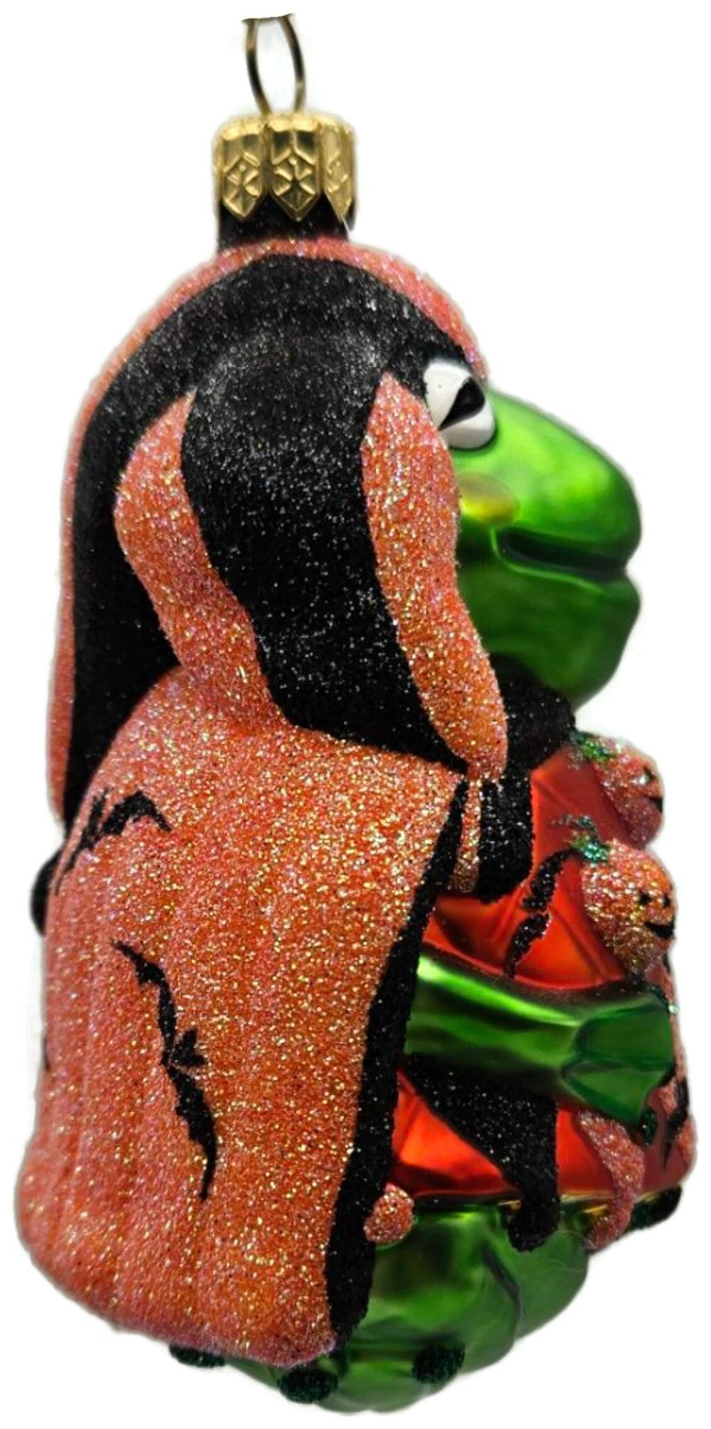 Patricia Breen Yorick Frog Halloween Orange Pumpkins Christmas Ornament 20466