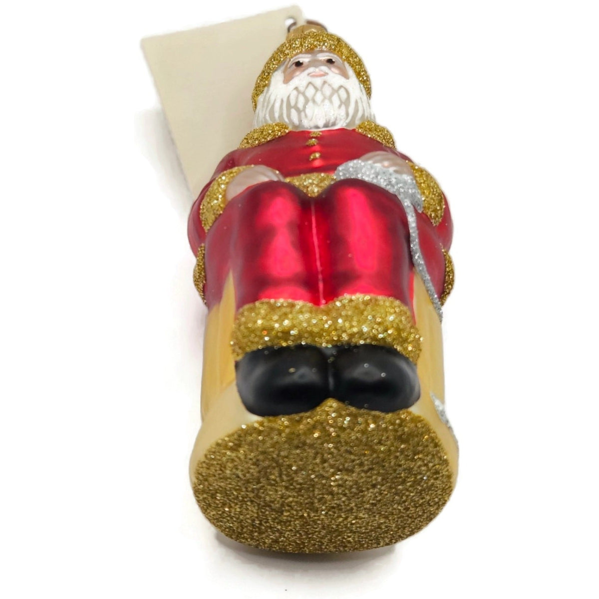 Patricia Breen Cyberspace Santa Red Gold Silver Mouse Christmas Ornament 97119