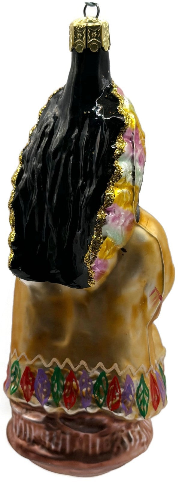 Christopher Radko Sitting Bull Indian Chief Glass Christmas Ornament 91 107 07