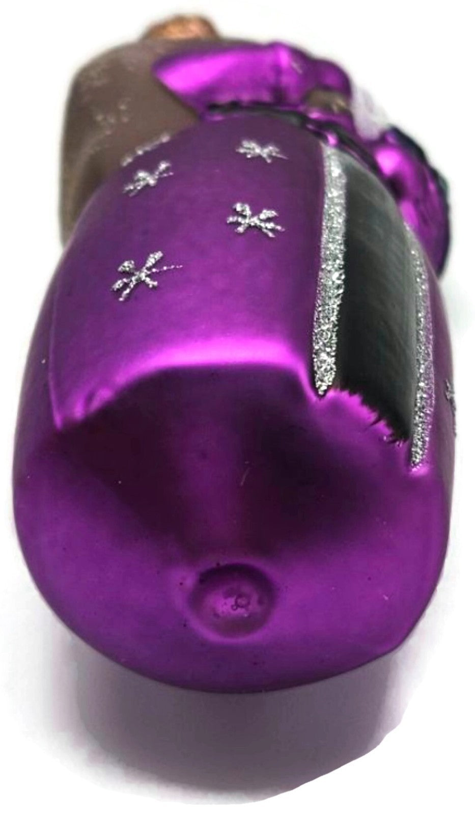 Larry Fraga Father Christmas Purple Snowflakes Tree Santa Claus Ornament9