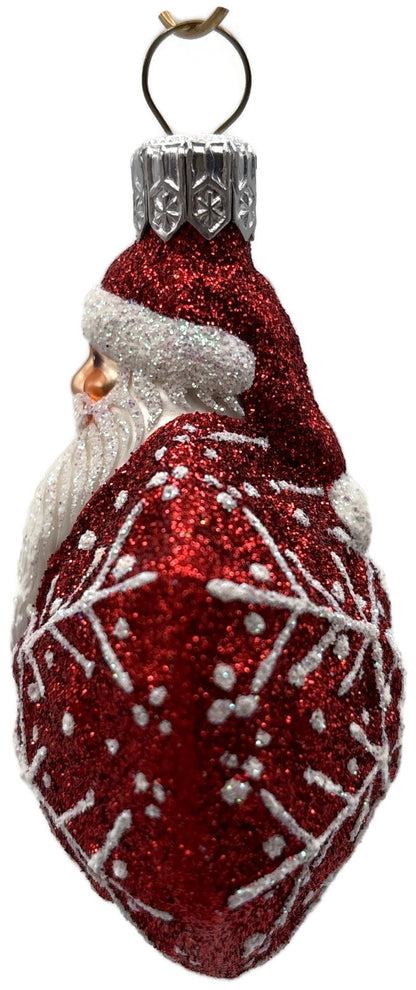 Patricia Breen Snowflake Noel Red White Santa Claus Christmas Tree Ornament 22573
