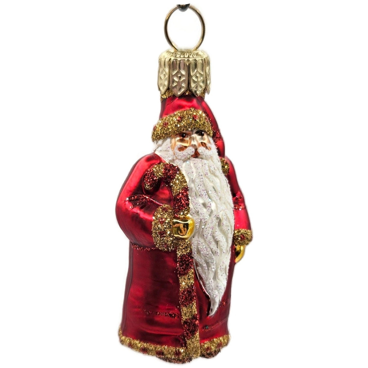 Patricia Breen Miniature Candy Cane Santa Red Micro Mini Christmas Ornament 22932