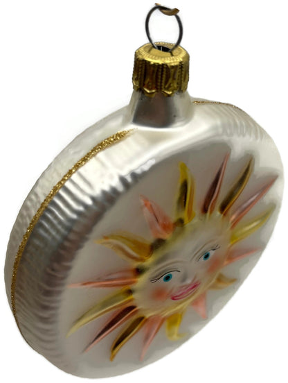 Christopher Radko 1993 Sunny Side Up Celestial Sun Glass Ornament 93 103 08