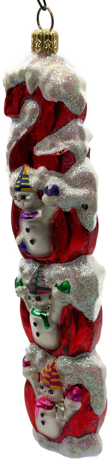 Christopher Radko Millennium Magic 2000 Snowman Christmas Tree Ornament 99 310 08