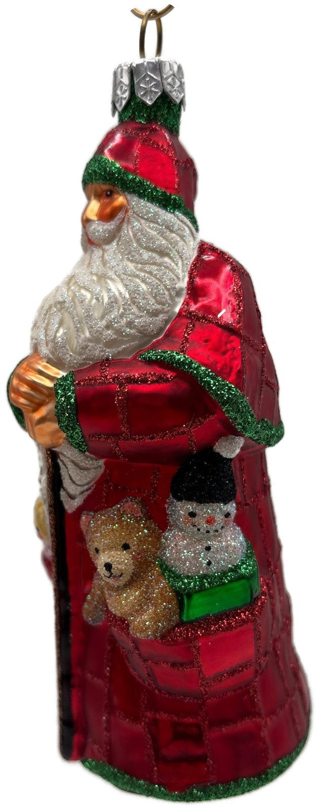 Patricia Breen Patchwork Santa Bear Snowman Candy Canes Christmas Ornament7
