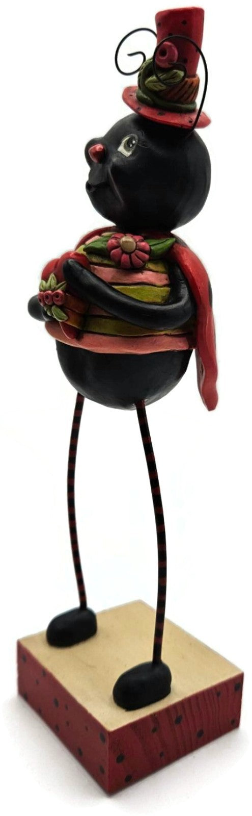 Janell Berryman Hugs and Kisses Pumpkinseeds Folk Art Enesco Ladybug Figurine8