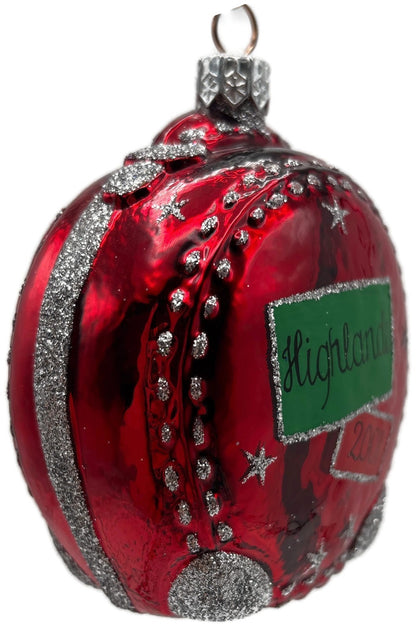 Patricia Breen Journey With Me Red Highlands Stars Christmas Tree Ornament 21136
