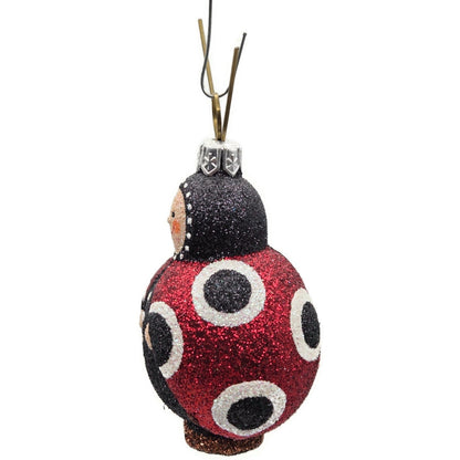 Patricia Breen Ladybug Masquerade Red Glittered Spring Christmas Ornament 27296