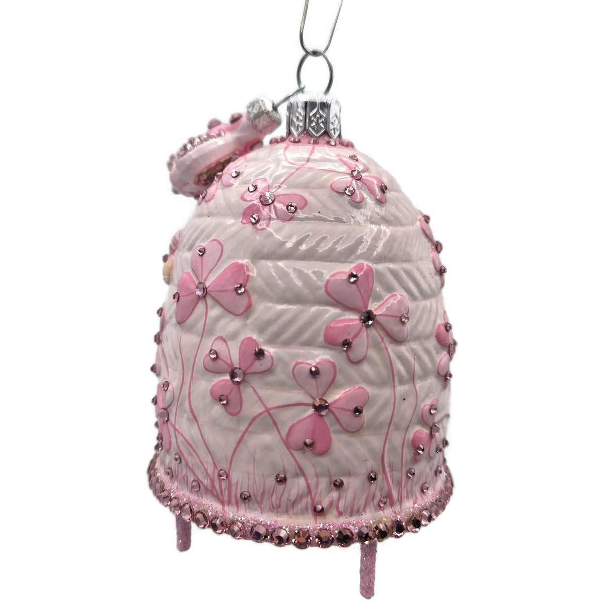 Patricia Breen Castle Caldwell Pink Bees Flower Spring Christmas Ornament 31083