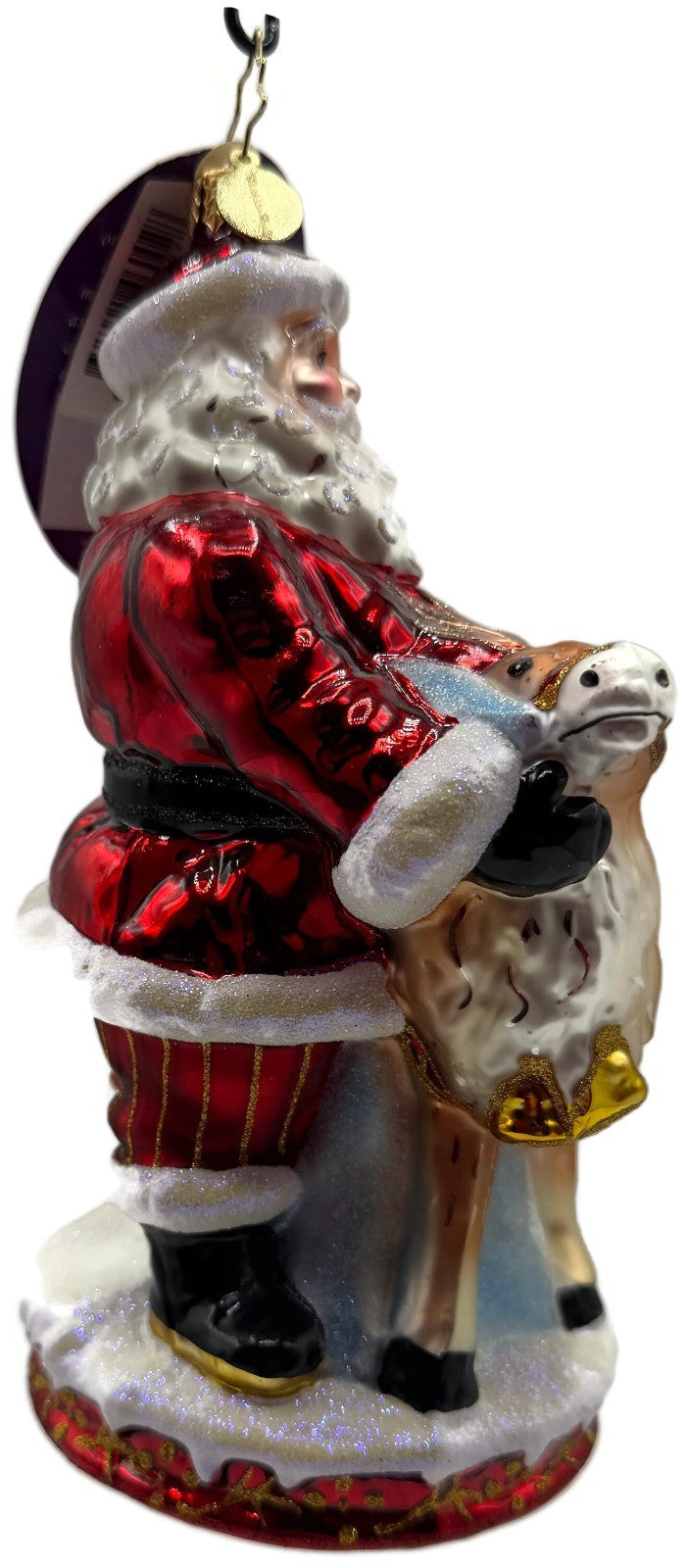 Christopher Radko Deer Friends Santa Reindeer Christmas Ornament 10169043