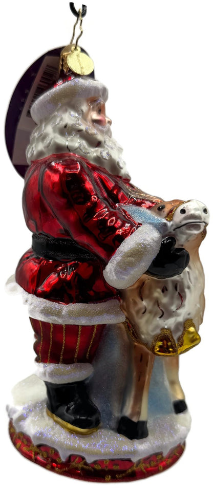 Christopher Radko Deer Friends Santa Reindeer Christmas Ornament 10169043