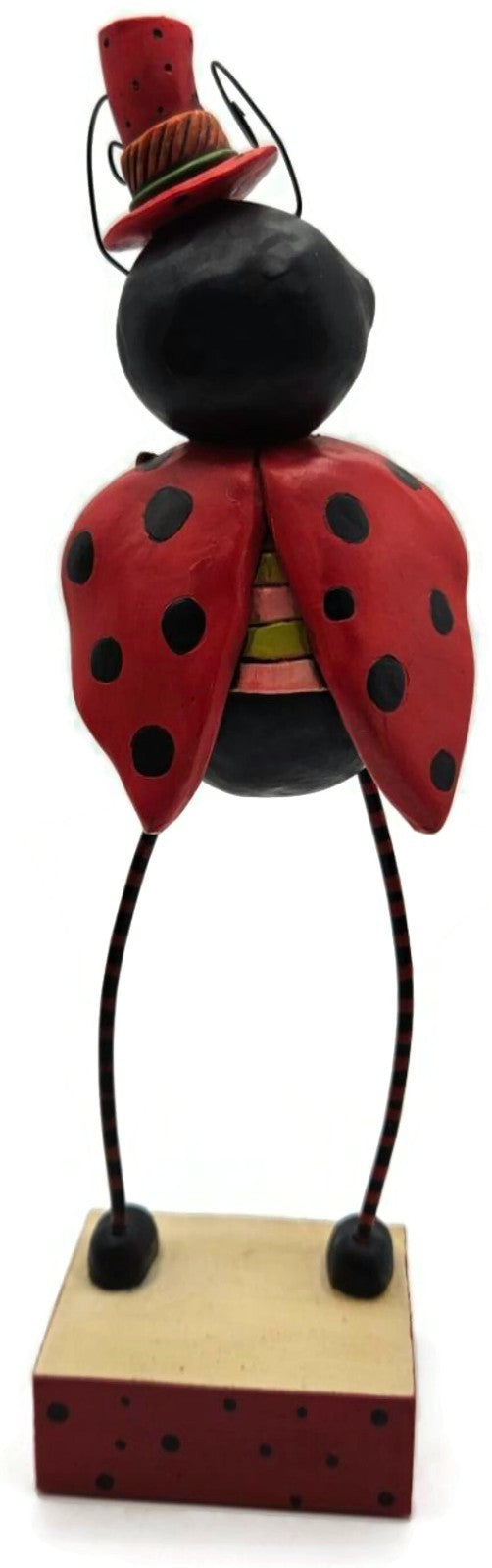 Janell Berryman Hugs and Kisses Pumpkinseeds Folk Art Enesco Ladybug Figurine5