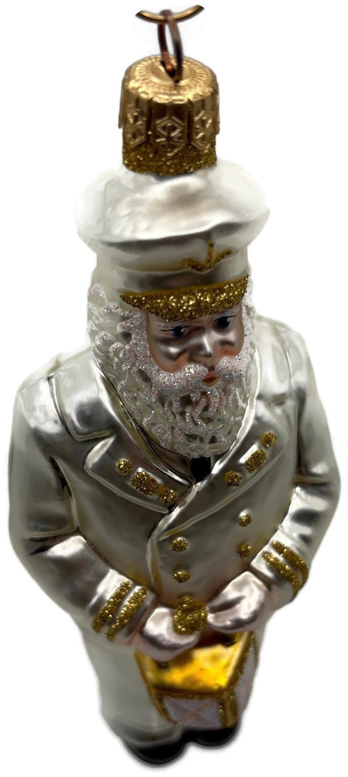 Patricia Breen Lighthouse Keeper Pearl Nautical Glass Christmas Ornament 9700MIL7