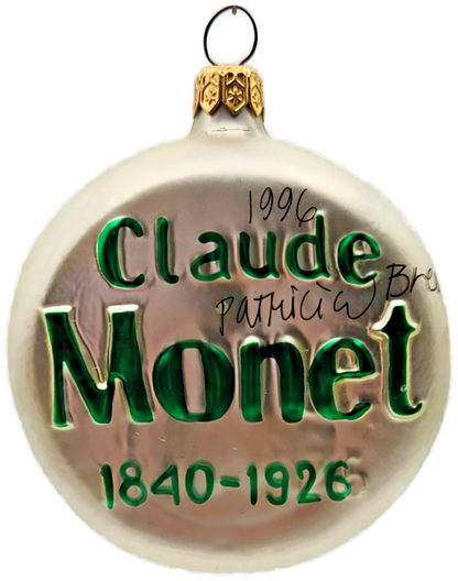Patricia Breen Japanese Bridge Medallion Monet Date Signed Holiday Ornament 95966