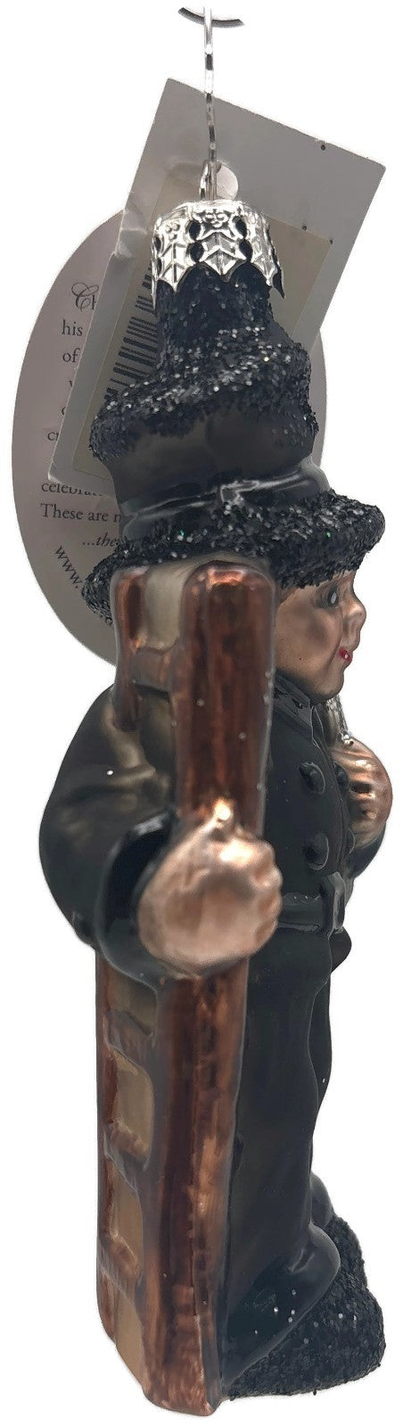 Christopher Radko Lucky Sweep 20th Anniversary Black Christmas Ornament 10120702