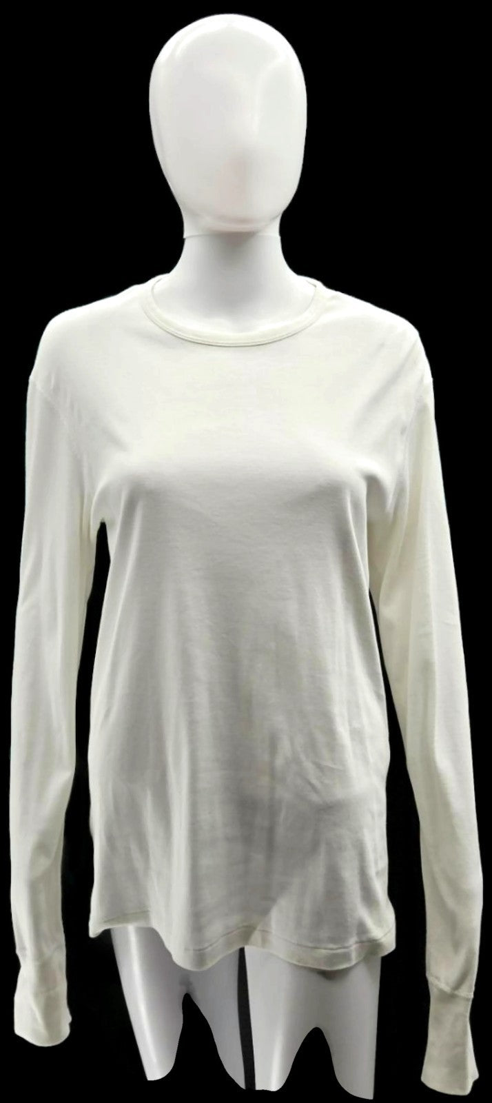 Burberry Brit Check Elbow Patch White Long Sleeve Top T Shirt Pullover Small0