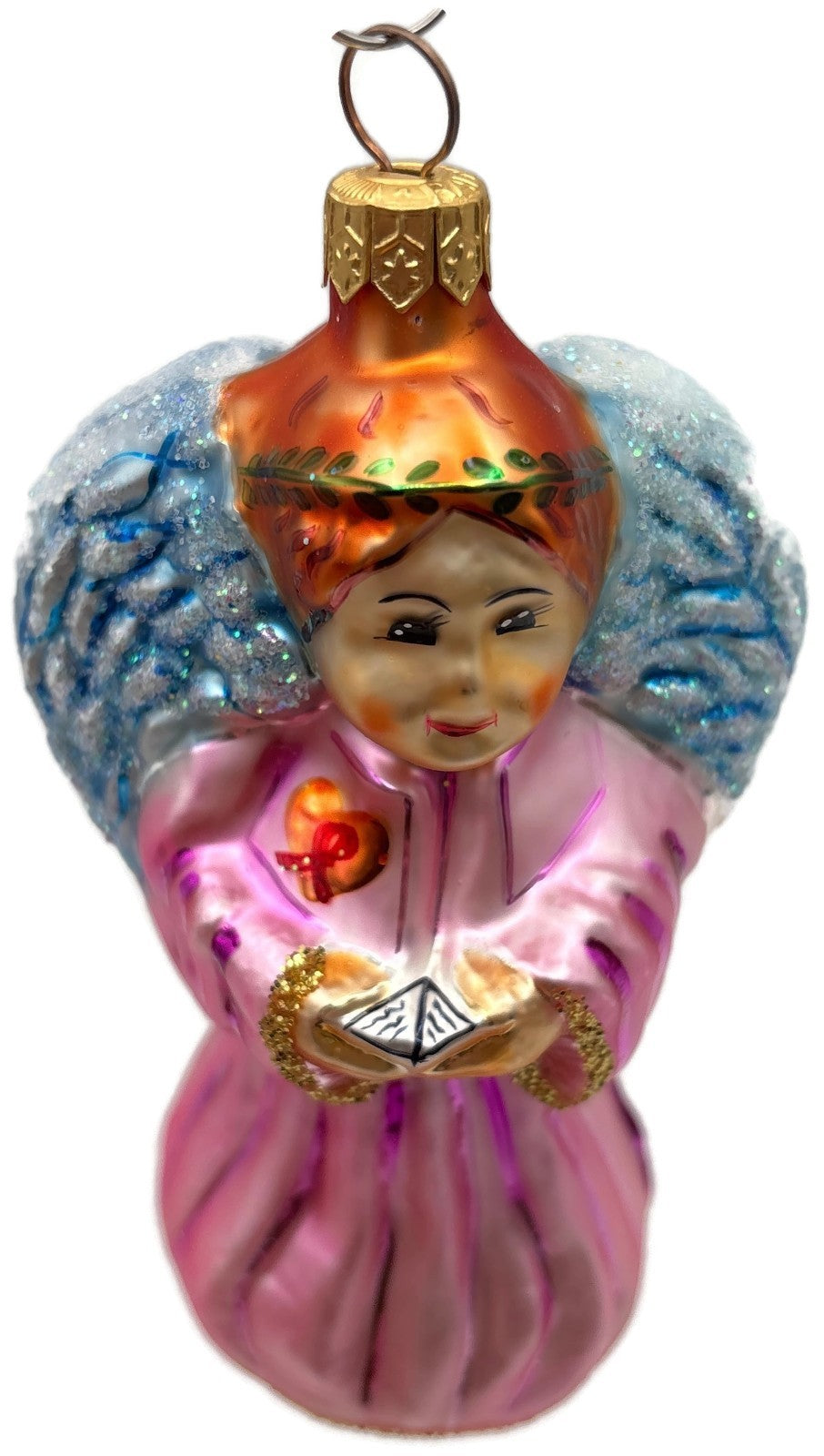Christopher Radko On Wings of Hope Pink Angel Christmas Tree Ornament 95 SP 108