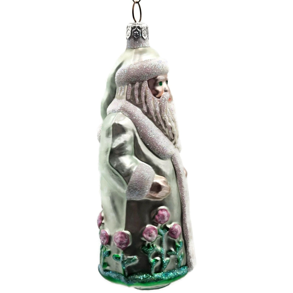 Patricia Breen Santa of the Windsor Salmon Rose Spring Christmas Ornament 9700WA2