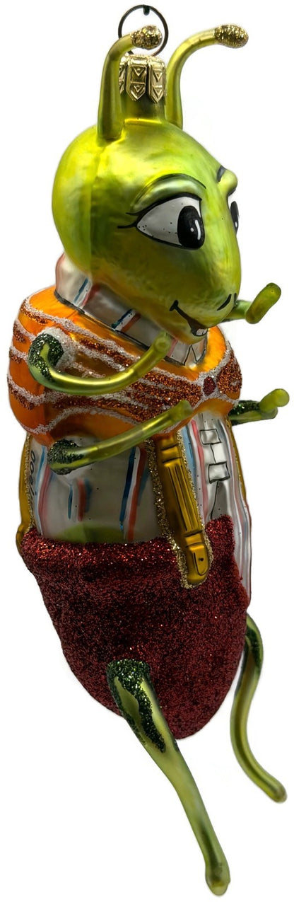 Slavic Treasures Whopper Hopper Green Bug Glass Ornament 99-154-A-FB9