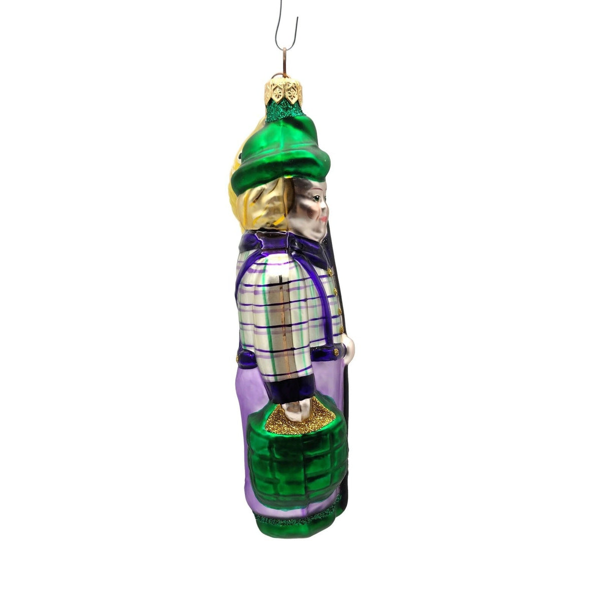 Patricia Breen Fisherboy and Fish Plaid Gold Fish Summer Nautical Ornament 95203