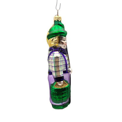 Patricia Breen Fisherboy and Fish Plaid Gold Fish Summer Nautical Ornament 95203