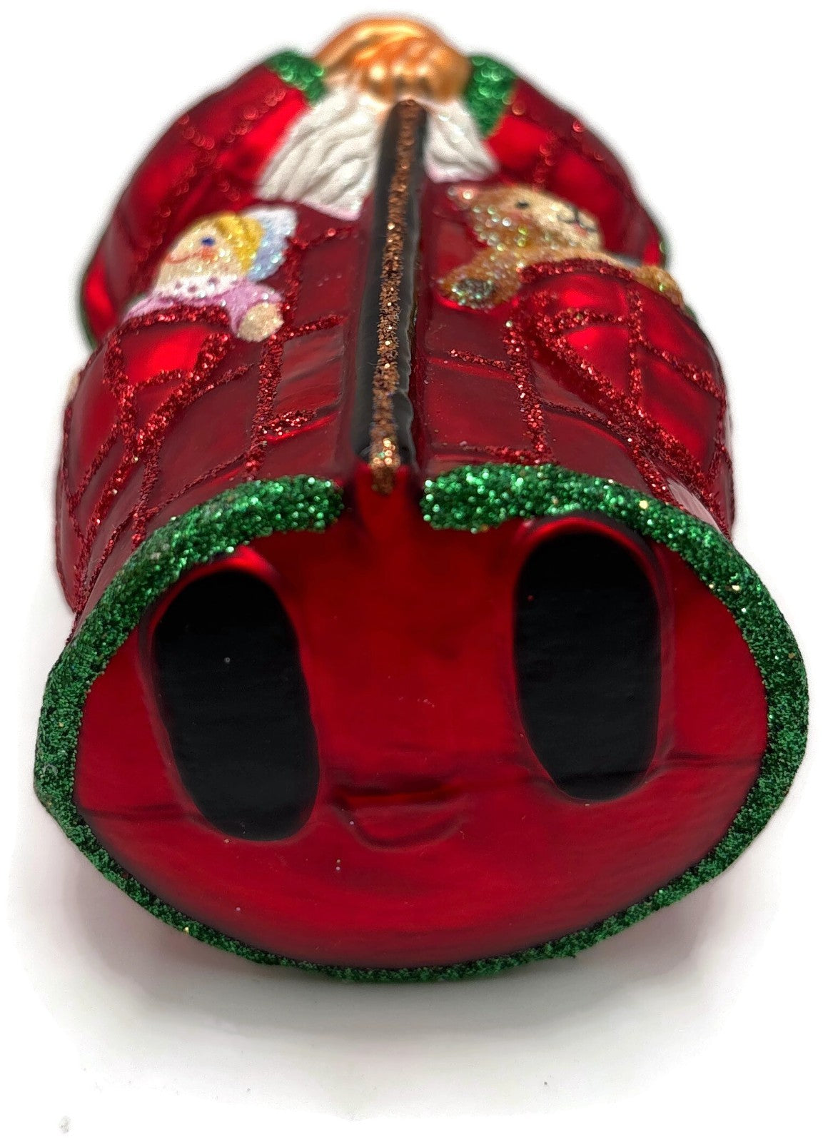 Patricia Breen Patchwork Santa Bear Snowman Candy Canes Christmas Ornament9