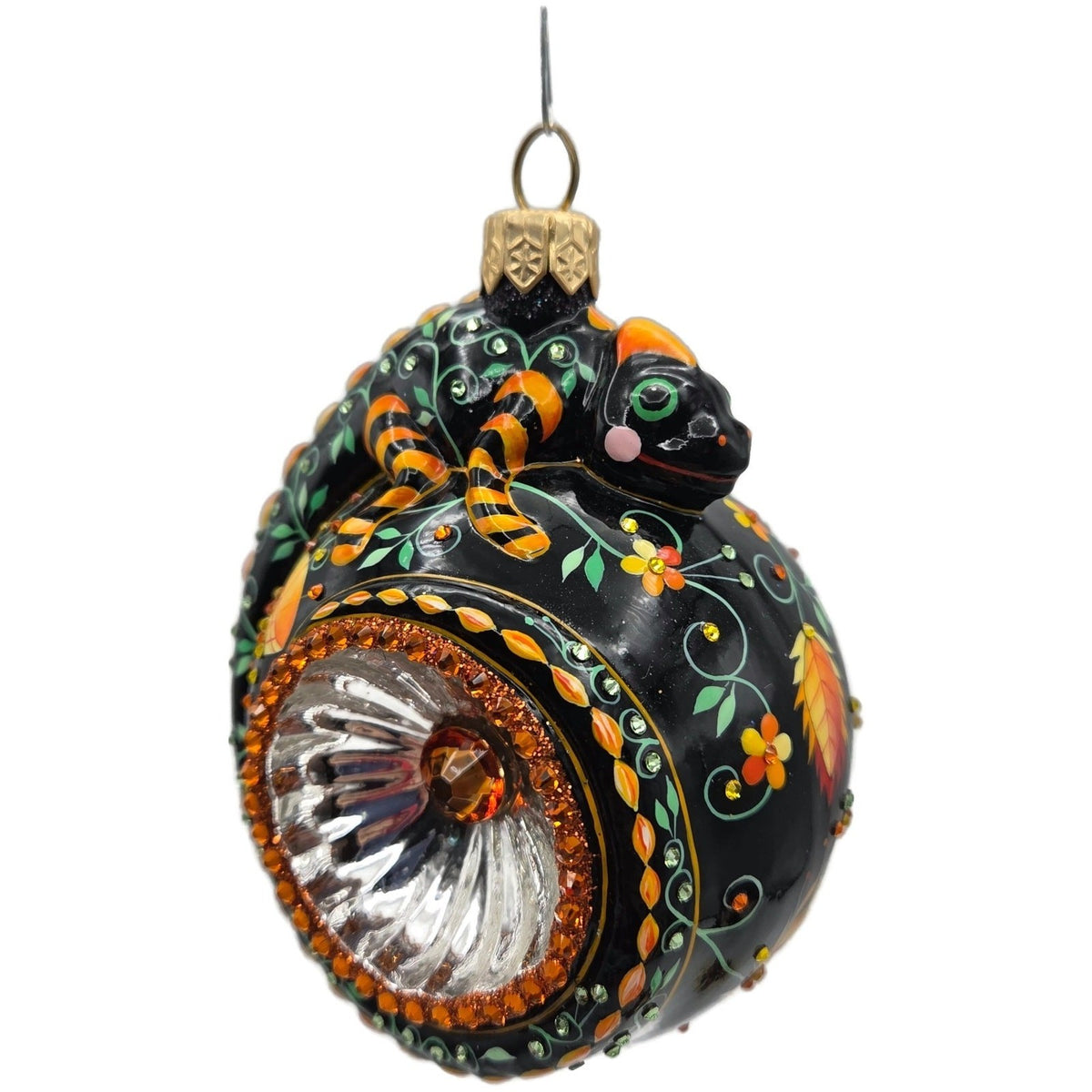 Patricia Breen Happy Holidays Hamish Chameleon Reflector Christmas Ornament 31632