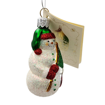 Patricia Breen Miniature Bunker Hill Snowman Green Flag Patriotic Ornament 23291