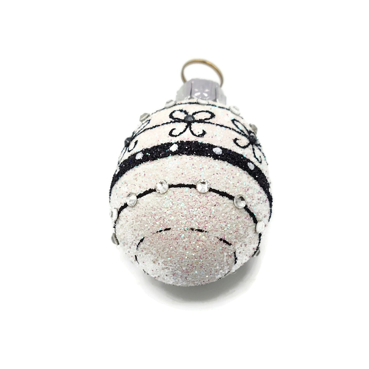 Patricia Breen Miniature Egg Beribboned and Bowed Jeweled Easter Ornament 29225