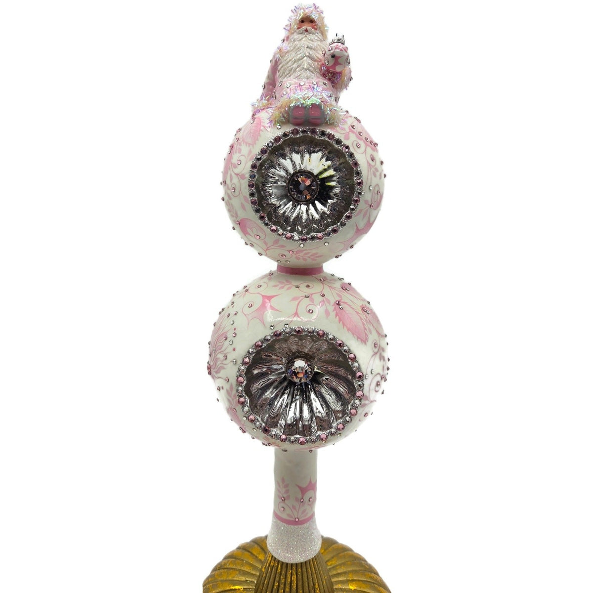 Patricia Breen Summit Finial Chinoiserie Pink Spring Christmas Tree Topper 313316