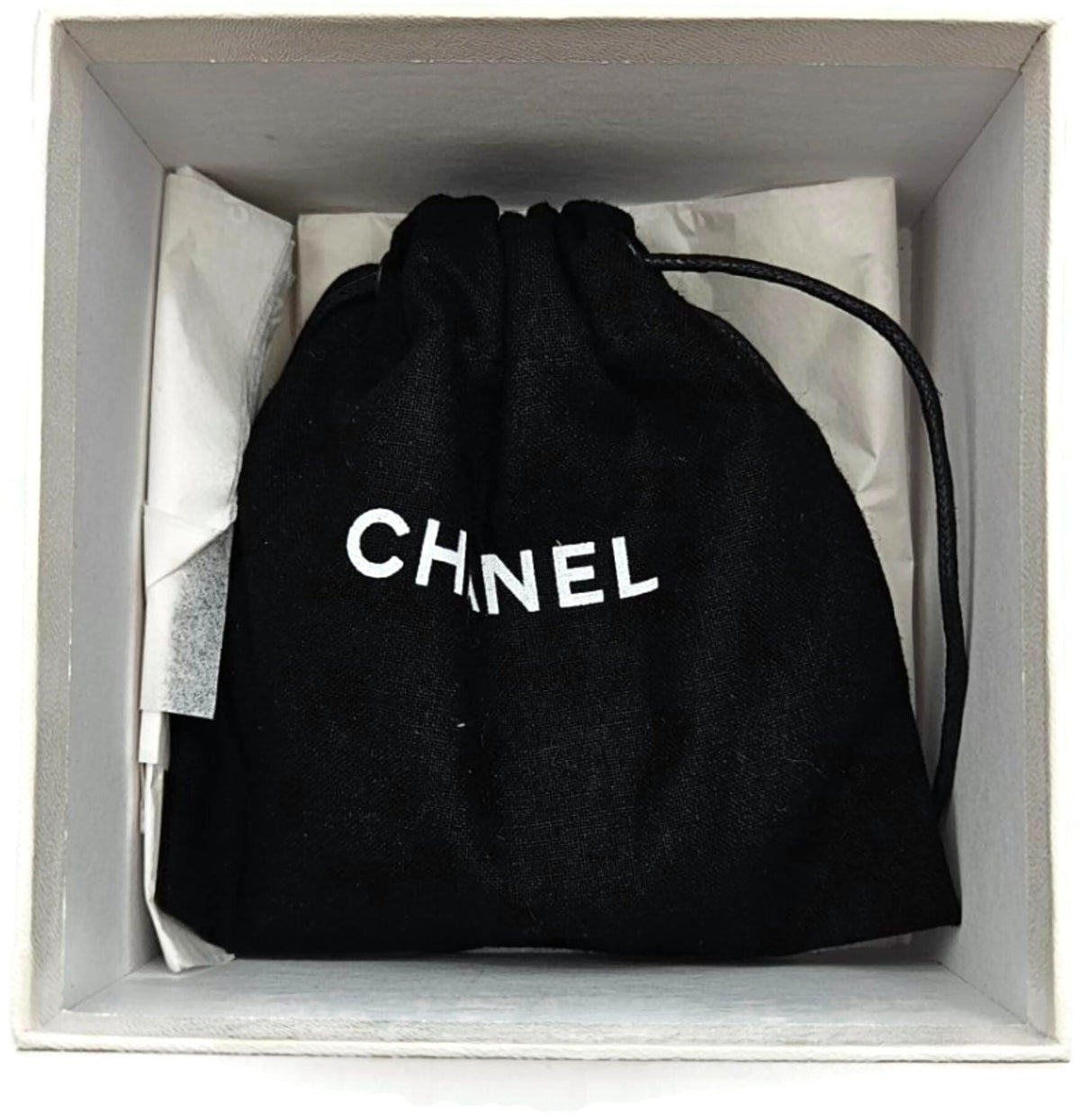 CHANEL Clear Acrylic Silver Chain Bangle Bracelet Set of 3 CC Logo Made in Italy9