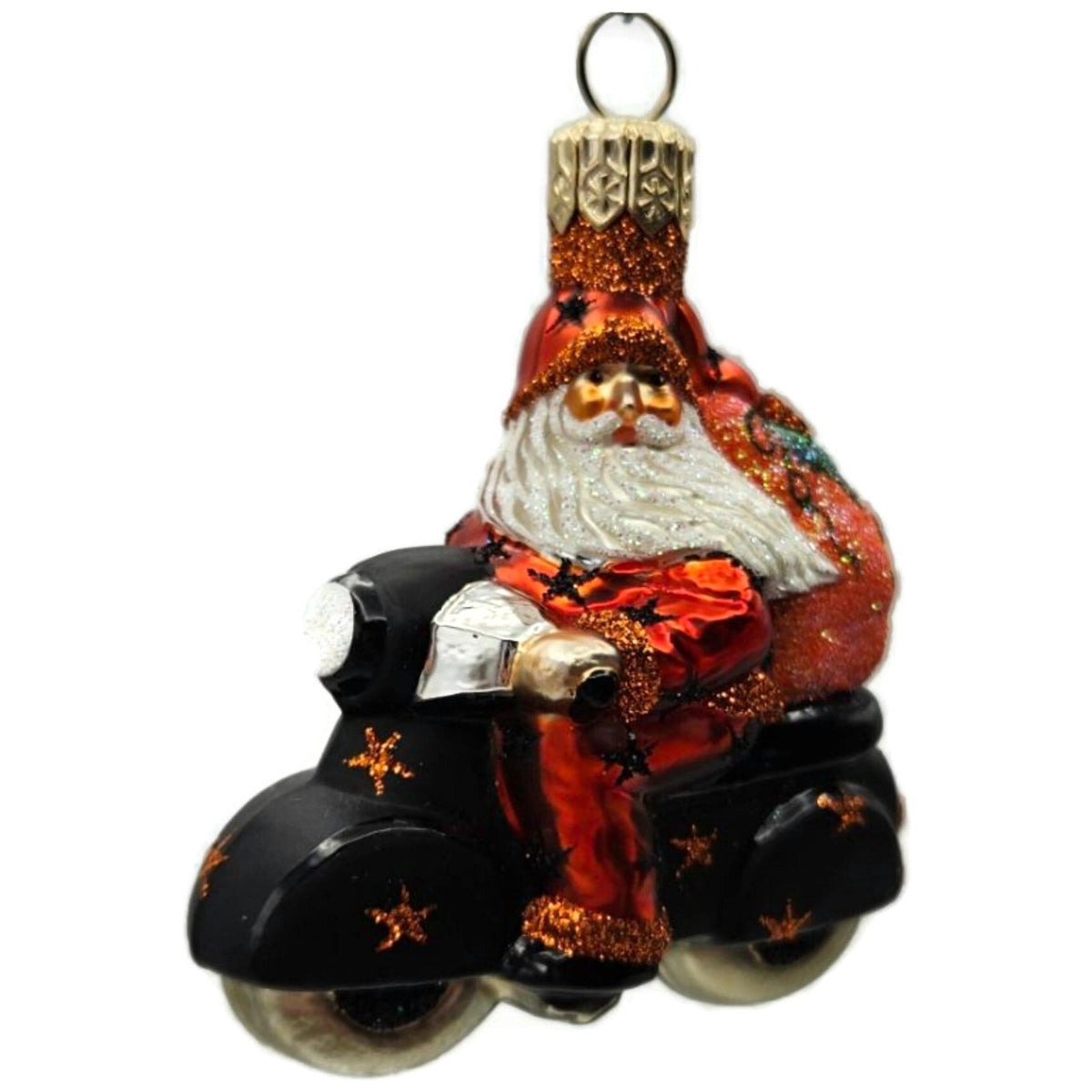 Patricia Breen Halloween Ciao Henry Orange Pumpkin Stars Christmas Ornament 22187