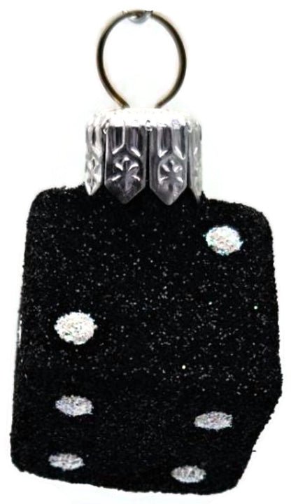 Patricia Breen Dice Pair Black and White 2 Part Mini Christmas Ornament 2377GIFT11