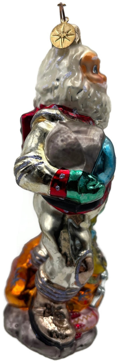 Christopher Radko 2000 Moon Walker Astronaut Santa Glass Ornament 00 386 07